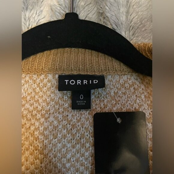 Torrid Drop Shoulder Sweater - Popcorn Leopard Size 0 - Picture 7 of 9